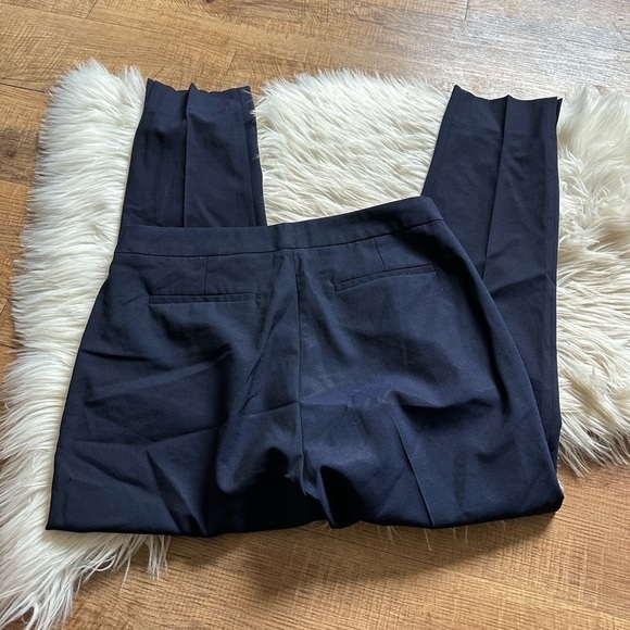 EVERLANE Navy Blue Wool Slouchy Trouser Pants - Picture 5 of 5